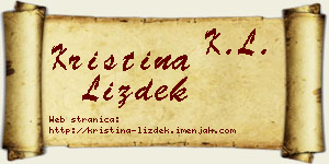 Kristina Lizdek vizit kartica